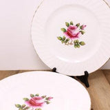 Vintage Carleton Rose by Northumbria - 5 Dinner Plates