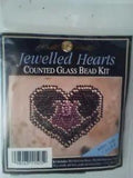 counted cross stitch bead kit,"Jewelry Hearts"-Tulip, w/xtr Lily Pattern