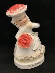 Vintage Napco Miss Carnation Flower Of the Month Girl A2659/1. Japan 1956.