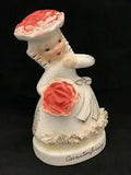 Vintage Napco Miss Carnation Flower Of the Month Girl A2659/1. Japan 1956.
