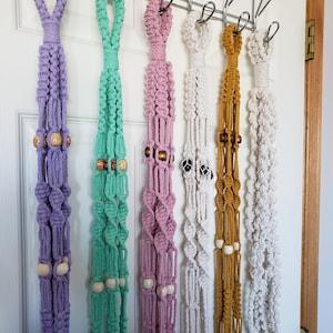 Handmade Beaded Macrame Plant Hanger