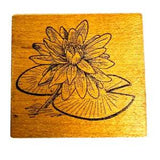 Vintage Great Impressions Lily Pad Lotus Flower Pond Rubber Stamp C276