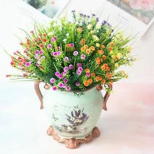 Artificial Flowers Fake Plant Outdoor Floral Greenery Shrubs BUY 2 GET 2 FREE