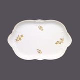 Rosenthal Gold Bouquet Chateau Fleurs lugged platter. Classic Rose Porcelain made in Germany. Gold trim.