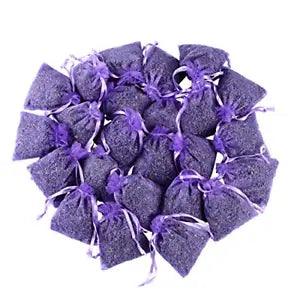 Lavande Sur Terre 24 Small Purple Sachets Craft Bag with Dried French Lavender -