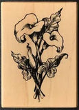 PSX F-1018 Cala Lily Flower Rubber Stamp