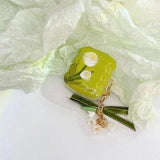 Bell orchid AirPods 1&2 Case AirPods 3 case Green AirPods Pro Case Flower case GIFT