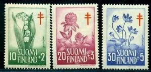 Finland 1958 TB,TBC,flowers,lily of the valley,red clover,hepatica, Mi. 493, MNH