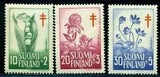 Finland 1958 TB,TBC,flowers,lily of the valley,red clover,hepatica, Mi. 493, MNH