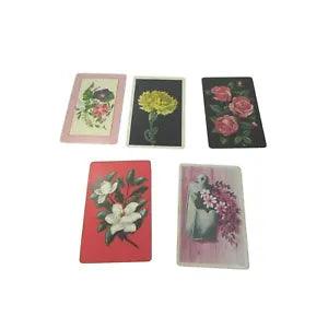 5 Swap Playing Card Flowers Floral Rose Carnation Petunia Magnolia 29965 Trading