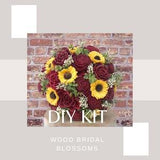 DIY Radiance of Roses Collection- DIY Wood Flower Bouquet, Red Rose Bouquet, Sunflower Bouquet