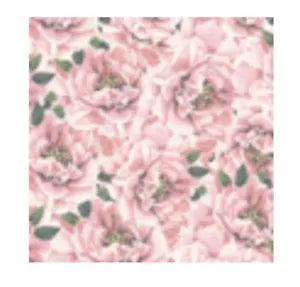 David Textiles Fabric, Pink Peonies "Forever Fashion",100% Cotton, 1 Yard
