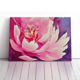Amazing Peony Flower Canvas Print Wall Art Framed Picture Home Decor Large