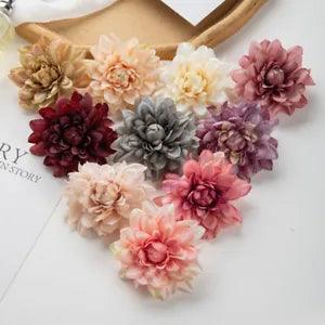 20X Dahlia Peony Artificial Silk Flower Head Party Wedding Bouquet Garland Decor