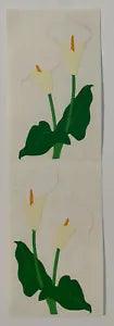 Mrs Grossman's Stickers Flowers Floral Calla Lilies Nature Vintage 2 Mods