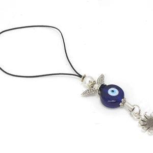 Evil Eye Protection, Cute Guardian Angel & Daisy Flower Sunflower Car Rear View Mirror Hanging-Cell Phone Charms Purse Charm New Car Gift