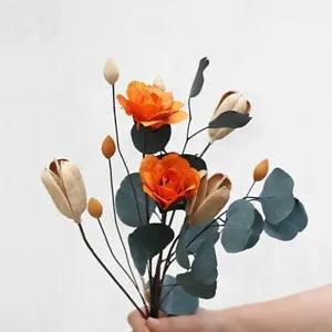 Cotton Gardenia Flower Bouquets Wedding Favor Holiday Gift Natural Dried Flowers