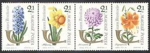 Hungary 1963 Stamp Day/Flowers/Plants/Nature/Tiger Lily 4v set stp (n39962)