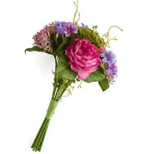 Poly Silk Purple Ranunculus Floral Bundle