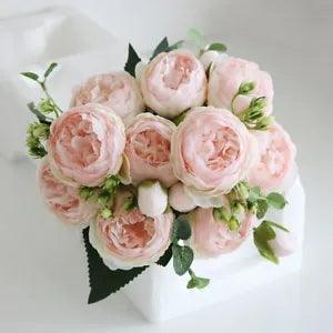 1PC Silk Butterfly Orchid Artificial Flowers Bouquet For Wedding Home...