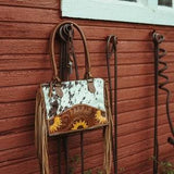 The Avery Sunflower Purse, Concealed Carry, A Haute Southern Hyde by Beth Marie Exclusive Cowhide