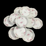 Set of 12 Limoges Haviland ?¡ãThe Miramar?¡ã France scalloped small dishes 5?¡À diameter with pink flowers.