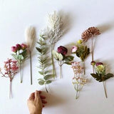 Small Artificial Flowers, Artificial Flower Bouquet DIY, Artificial Arrangement, Everlasting Flowers, DIY Centerpiece, Small Mason jar