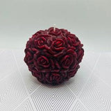 Rose Bouquet Scented Candle - Palm Wax (Pick Your Color/Scent)