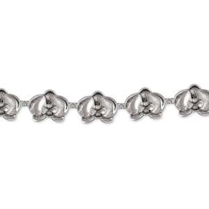 Orchid Jewelry Sterling Silver Orchid Bracelet Handmade Flower Jewelry OR1-BR