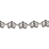Orchid Jewelry Sterling Silver Orchid Bracelet Handmade Flower Jewelry OR1-BR