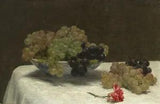 Still Life with Grapes and a Carnation - Henri Fantin-Latour Giclee Canvas Print