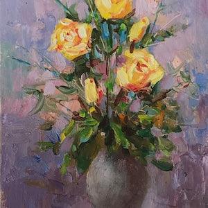 Oil painting Bouquet of roses Kuzeminsky Nikolay Borisovich nAAA2036