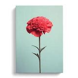Carnation Flower Minimalism Canvas Print Wall Art Framed Decor Picture Large