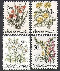 Czechoslovakia 1990 Tiger Flower/Lily/Flowers/Plants/Nature 4v set (n38273)