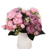 NNEOBA Rose Bouquet Peony Artificial Flowers