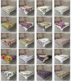 Ambesonne Mardi Gras Flat Sheet Top Sheet Decorative Bedding 6 Sizes