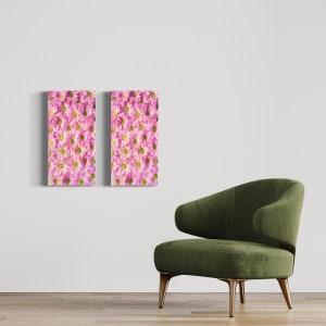 Handmade Home Decor Floral ? Home Decor Art Decor Modern ? Handmade Decorative Wall Ceramic ? MODEL: Sunflower Pink ? 12??x 24?? Pink Her Hot
