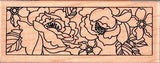 Stampendous ~ PEONY PANEL ~ Wood Mounted Rubber Stamps Floral Garden