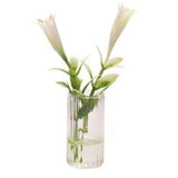1:6 Dollhouse Miniatures Glass Vase Lily Flowers Bottle Modern Accessories