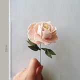 Mini peony felt flower, Peony bouquet wool 7th Anniversary gift for wife, Rustic bridal shower favors, Maid of honor thank you gift
