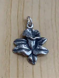 .925 Calla Lily Flower Sterling Silver Jewelry Charm #garden