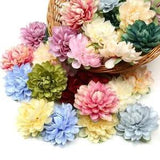 Large Artificial Silk Dahlia Flowers Wedding Home Decor Floral Head Flower 10cm