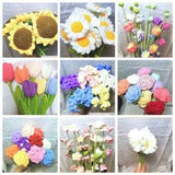 Crochet Flowers  | Fake Flowers | Flowers Bouquet| Gift for her | Birthday Gift | Holiday Gift | Gift for Mother