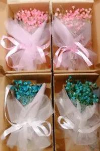 Turquoise Color-Dried Flower Eternal Bouquet Valentine's Gift-selling as single