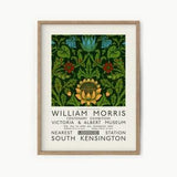 William Morris poster, William Morris Exhibition poster, Plants Wall Art, Flower print, Art Print, Green Abstract art