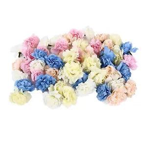 50X Simulation Flower Artificial Carnation Fake Flowers Pink Cream Blue US