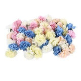 50X Simulation Flower Artificial Carnation Fake Flowers Pink Cream Blue US