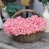 Hot pink One Bundle Artificial Silk Mini Ranunculus Artificial 6 Stems Silk Ranunculus Buds for wedding home decor