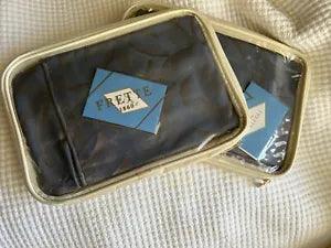 $450+tax FRETTE DECO YD JACQUARD  2 STANDARD SHAMS BLUE/BEIGE LILY FLOWER ITALY