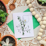 Calla lily bouquet greeting card | blank flower thank you card | Happy Birthday card | Mothers Day Flower Card